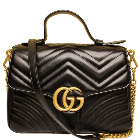 gucci gg marmont black|Gucci Marmont small shoulder bag.